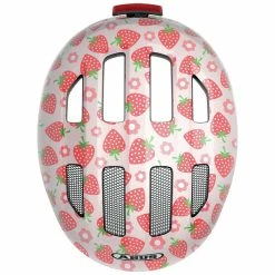 Casque Vélo Bébé Abus Smiley 3.0 LED -Velo Pioneur Soldes Boutique 677076 SMILEY 3.0 LED ROSE STRAWBERRY TOP CMYK 3