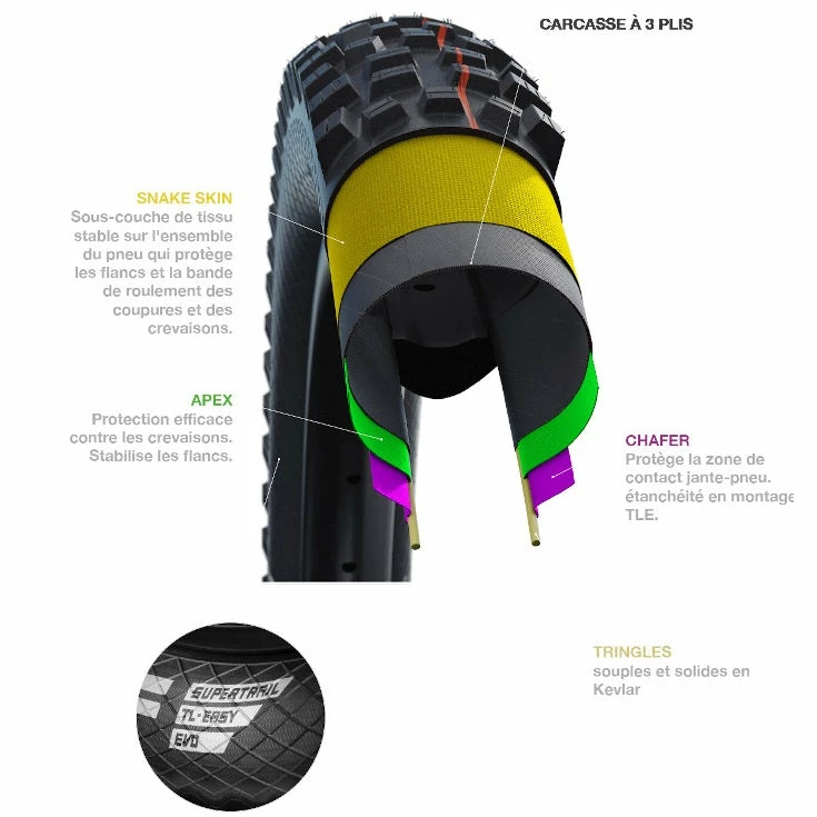 Pneu VTTAE Nobby Nic Schwalbe 29 X 2.60 Addix SpeedGrip Super Trail 5 Pneu VTTAE Nobby Nic Schwalbe 29 X 2.60 Addix SpeedGrip Super Trail – Image 5