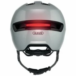 Casque Abus HUD-Y Ace Race Grey Avec Feu Pour Vélo En Ville -Velo Pioneur Soldes Boutique casque abus hud y ace race grey avec feu pour velo en ville full 4