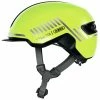 Casque Abus HUD-Y Ace Signal Yellow Avec Feu Pour Vélo En Ville