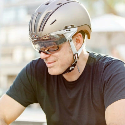 Casque Cycliste Urbain Et VAE Roadster Marron Casco – Image 4