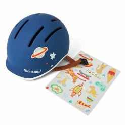 Casque Enfant Bleu Thousand Jr Avec Autocollants -Velo Pioneur Soldes Boutique casque enfant bleu thousand jr avec autocollants full 4