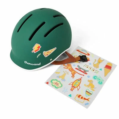 Casque Enfant Vert Thousand Jr Avec Autocollants 4 Casque Enfant Vert Thousand Jr Avec Autocollants – Image 4