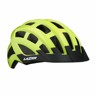 Casque Vélo à LED Compact Deluxe Lazer Jaune Flash 1 Casque Vélo à LED Compact Deluxe Lazer Jaune Flash