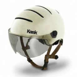 Casque Vélo Kask à Visière Urban Lifestyle Champagne -Velo Pioneur Soldes Boutique casque velo a visiere kask urban lifestyle champagne m full