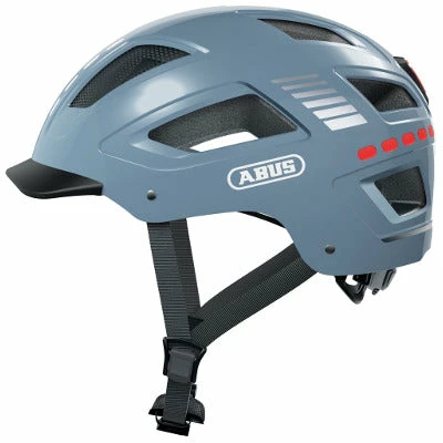 Casque Vélo Avec éclairages Abus Hyban 2.0 LED Signal Glacier 1 Casque Vélo Avec éclairages Abus Hyban 2.0 LED Signal Glacier