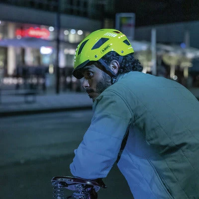 Casque Vélo Avec éclairages Abus Hyban 2.0 LED Signal Yellow 5 Casque Vélo Avec éclairages Abus Hyban 2.0 LED Signal Yellow – Image 5