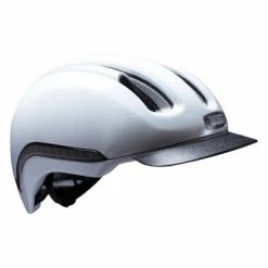 Casque Vélo Avec Led Intégrée Vio Nutcase Blanc -Velo Pioneur Soldes Boutique casque velo avec led integree vio nutcase blanc l full