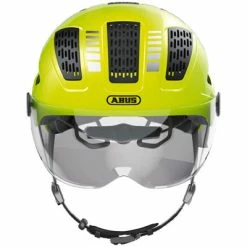 Casque Vélo Avec Visière Et LED Abus Hyban 2.0 Ace -Velo Pioneur Soldes Boutique casque velo avec visiere et led abus hyban 2 0 ace full 4