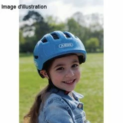 Casque Vélo Bébé Abus Smiley 3.0 -Velo Pioneur Soldes Boutique casque velo bebe abus smiley 3 0 blue croco full 4