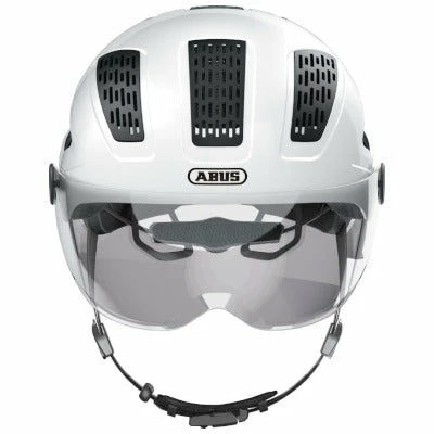 Casque Vélo Hyban 2.0 Ace Blanc Avec Visière Intégrée Abus 2 Casque Vélo Hyban 2.0 Ace Blanc Avec Visière Intégrée Abus – Image 2