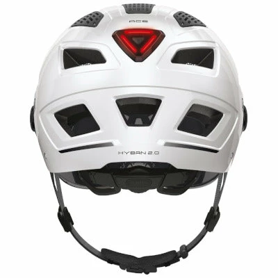 Casque Vélo Hyban 2.0 Ace Blanc Avec Visière Intégrée Abus 3 Casque Vélo Hyban 2.0 Ace Blanc Avec Visière Intégrée Abus – Image 3
