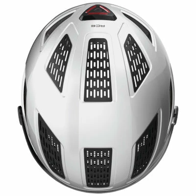 Casque Vélo Hyban 2.0 Ace Blanc Avec Visière Intégrée Abus 4 Casque Vélo Hyban 2.0 Ace Blanc Avec Visière Intégrée Abus – Image 4