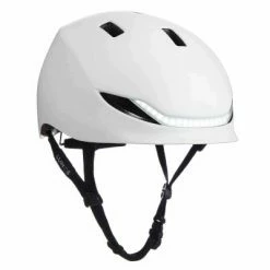Velo Pioneur Soldes Boutique 7 Casque Vélo Urbain Intelligent Lumos Matrix Blanc Avec éclairage