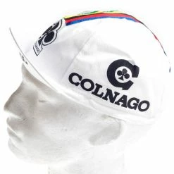 Vintage Cycling Casquette Vélo Vintage Logo Colnago Blanche 6 Vintage Cycling Casquette Vélo Vintage Logo Colnago Blanche -Velo Pioneur Soldes Boutique casquette velo vintage logo colnago blanche full 3