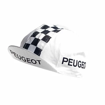 Vintage Cycling Casquette Vintage Multisport Vélo Logo Peugeot Cycles à Damiers 1 Vintage Cycling Casquette Vintage Multisport Vélo Logo Peugeot Cycles à Damiers