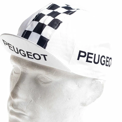 Vintage Cycling Casquette Vintage Multisport Vélo Logo Peugeot Cycles à Damiers 4 Vintage Cycling Casquette Vintage Multisport Vélo Logo Peugeot Cycles à Damiers – Image 4