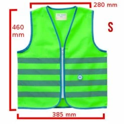 Gilet De Sécurité Enfant à Vélo Haute Visibilité Vert Wowow -Velo Pioneur Soldes Boutique gilet de securite enfant a velo haute visibilite vert wowow full 4