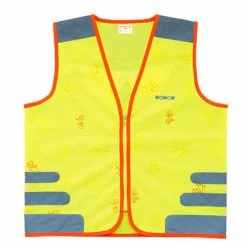 Gilet De Sécurité Enfant à Vélo Jaune Réfléchissant Nutty Wowow