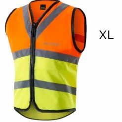 Gilet De Signalisation à Vélo Jaune Et Orange Avec Zip Altura -Velo Pioneur Soldes Boutique gilet de signalisation a velo jaune et orange avec zip altura xl full