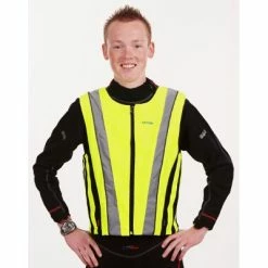 Gilet Jaune De Sécurité Pour Vélo Et Moto - OXFORD -Velo Pioneur Soldes Boutique gilet jaune de securite pour velo et moto oxford full 5