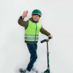Gilet Réfléchissant Enfants Jaune Fluo Jackson Go Fluo -Velo Pioneur Soldes Boutique gilet reflechissant enfants jaune fluo jackson go fluo full 4