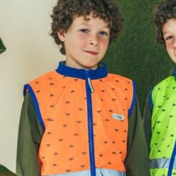 Gilet Réfléchissant Enfants Orange Fluo Jackson Go Fluo -Velo Pioneur Soldes Boutique gilet reflechissant enfants orange fluo jackson go fluo full 3