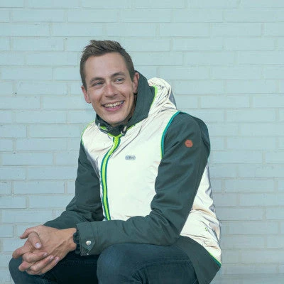 Gilet Réfléchissant Gris Pour Hommes Darknight Go Fluo 4 Gilet Réfléchissant Gris Pour Hommes Darknight Go Fluo – Image 4