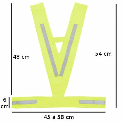 M-Wave Harnais Réfléchissant De Sécurité Pour Cycliste 2 M-Wave Harnais Réfléchissant De Sécurité Pour Cycliste – Image 2