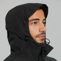 Parka De Pluie Vélo étanche Noir Pour Hommes Mosse Basil -Velo Pioneur Soldes Boutique parka de pluie velo etanche noir pour hommes mosse basil full 3