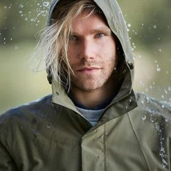 Parka De Pluie Vélo étanche Vert Olive Pour Hommes Mosse Basil -Velo Pioneur Soldes Boutique parka de pluie velo etanche vert olive pour hommes mosse basil full 5