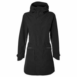 Parka Pluie Chaud Et élégant Noir Pour Femmes Mosse Basil -Velo Pioneur Soldes Boutique parka pluie chaud et elegant noir pour femmes mosse basil full 5