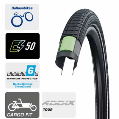 Pneu Ballon Big Ben Plus Schwalbe 20 X 2.15 E-bike Et Cargos 6 Pneu Ballon Big Ben Plus Schwalbe 20 X 2.15 E-bike Et Cargos – Image 6