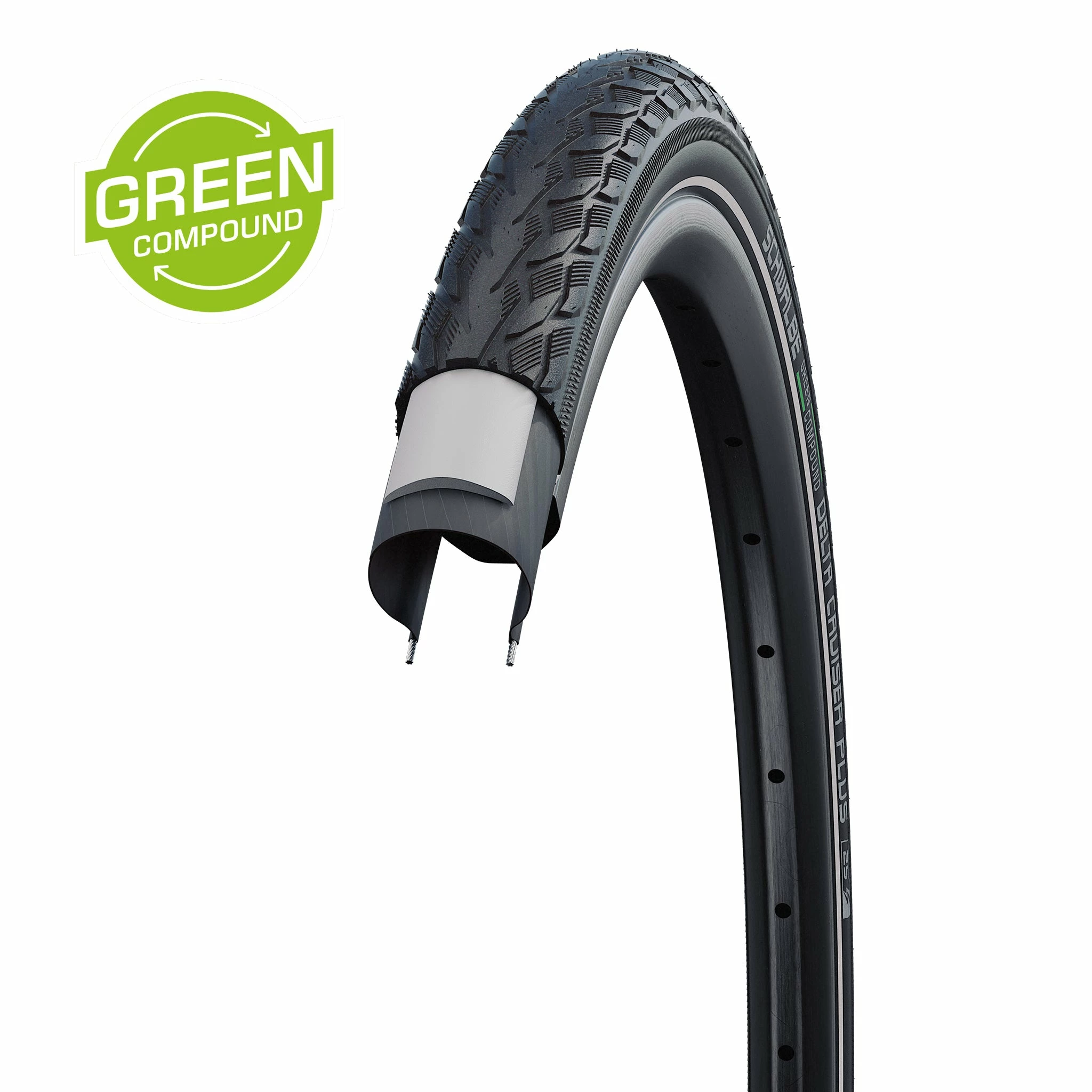 Pneu Ville Schwalbe Delta Cruiser Plus Green Compound 28 Pouces 1 Pneu Ville Schwalbe Delta Cruiser Plus Green Compound 28 Pouces