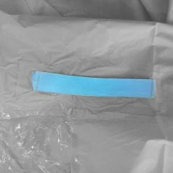 Hooodie Poncho De Pluie Bleu Avec Fenêtre -Velo Pioneur Soldes Boutique poncho de pluie bleu avec fenetre full 5