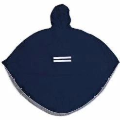 Poncho Imperméable Bleu Marine Pour Cycliste The Peoples Poncho -Velo Pioneur Soldes Boutique poncho impermeable bleu marine pour cycliste the peoples poncho full 3