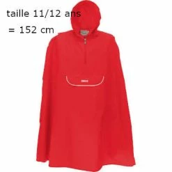 Poncho Vélo Enfant Couleur Rouge Pro-X -Velo Pioneur Soldes Boutique poncho velo enfant couleur rouge pro x 11 12 ans full