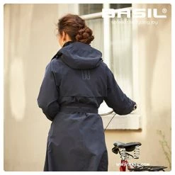 Trench étanche Pour Cyclistes Femmes Bleu Nuit Mosse Basil -Velo Pioneur Soldes Boutique trench etanche pour cyclistes femmes bleu nuit mosse basil full 3