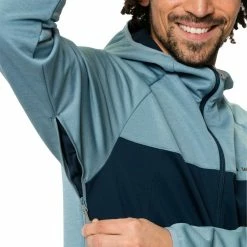 Veste Vélo Colourblock Bleue Pour Hommes Vaude Tremalzo Softshell -Velo Pioneur Soldes Boutique veste tremalzo softshell hommes 1