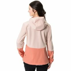 Veste Vélo Colourblock Rose Pour Femmes Vaude Tremalzo Softshell -Velo Pioneur Soldes Boutique veste velo femmes vaude tremalzo 1