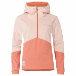 Veste Vélo Colourblock Rose Pour Femmes Vaude Tremalzo Softshell -Velo Pioneur Soldes Boutique veste velo femmes vaude tremalzo