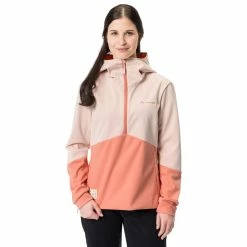 Veste Vélo Colourblock Rose Pour Femmes Vaude Tremalzo Softshell
