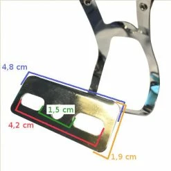 Messingschlager Cale Pieds Pédale Vélo Avec 2 Points De Passage Pour Lanière 8 Messingschlager Cale Pieds Pédale Vélo Avec 2 Points De Passage Pour Lanière -Velo Pioneur Soldes Boutique cale pieds pedale velo avec 2 points de passage pour laniere full 4