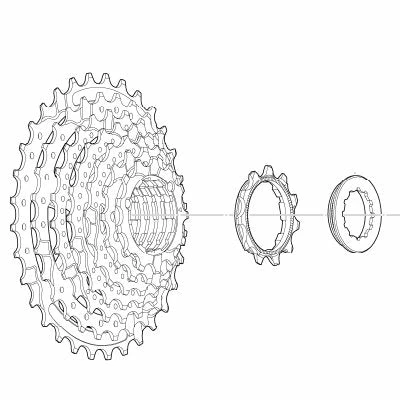 Cassette 8 Vitesses Pour Vélo 11-32 Dents Shimano 2 Cassette 8 Vitesses Pour Vélo 11-32 Dents Shimano – Image 2