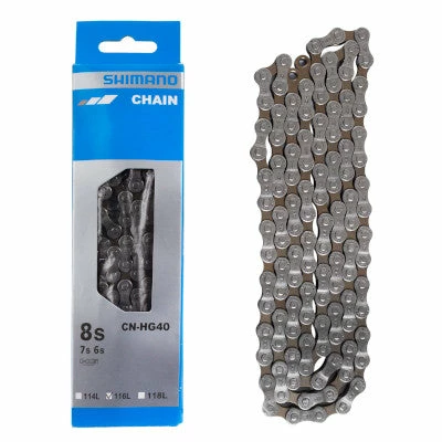 Chaine Shimano HG 116 Maillons CN-HG40 à Attache Rapide 6/7/8V 1 Chaine Shimano HG 116 Maillons CN-HG40 à Attache Rapide 6/7/8V