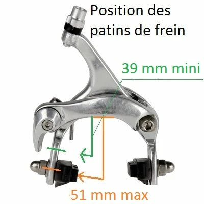 Brandless Etriers De Frein De Vélo De Course Caliper Avant Et Arrière 3 Brandless Etriers De Frein De Vélo De Course Caliper Avant Et Arrière – Image 3