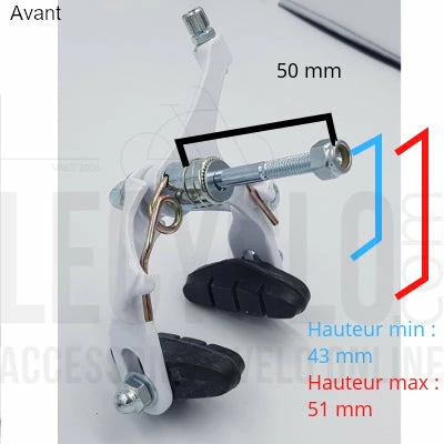 Newton Étriers Frein Vélo Blancs Pour Route Et Fixie 2 Newton Étriers Frein Vélo Blancs Pour Route Et Fixie – Image 2