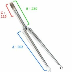 Fourche Droite Chromée 1 Pouce - BLB Classic -Velo Pioneur Soldes Boutique fourche droite chromee 1 pouce blb classic full 4