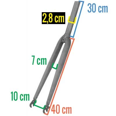 Brandless Fourche Pour Cadre De Vélo 700 C 2 Brandless Fourche Pour Cadre De Vélo 700 C – Image 2