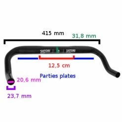 Guidon Corne De Vache Plat Pour Vélo Fixie Et Singlespeed Satori -Velo Pioneur Soldes Boutique guidon corne de vache plat pour velo fixie et singlespeed satori full 5